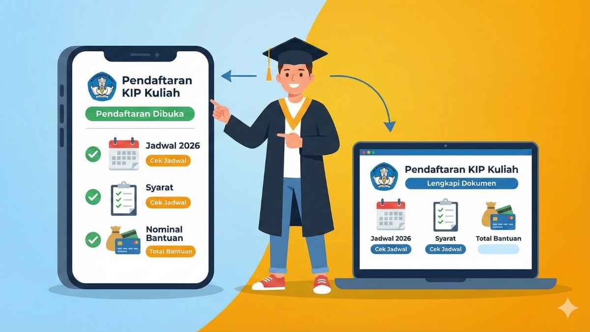 Cara Daftar KIP Kuliah 2026 Syarat, Jadwal Resmi dan Nominal Bantuan